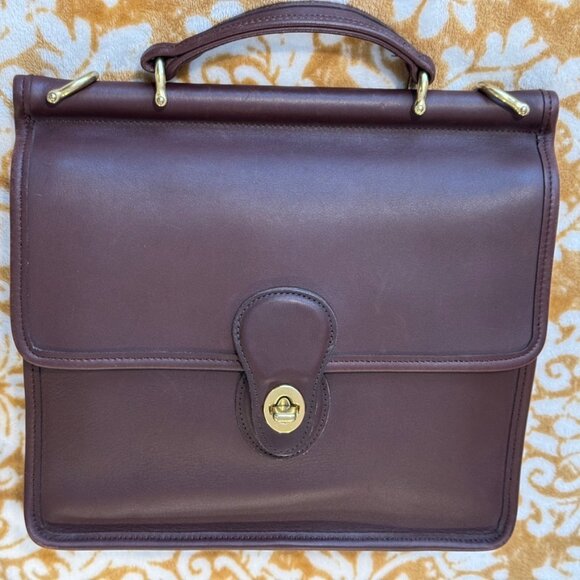 1990's Vintage Coach Willis Bag, Style P-9927, Mahogany - Picture 8 of 16
